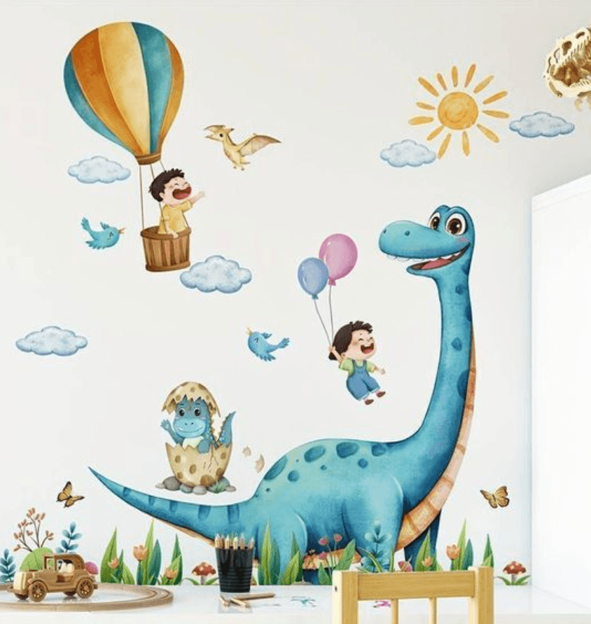 vẽ tranh trang trí phòng ngủ cho bé