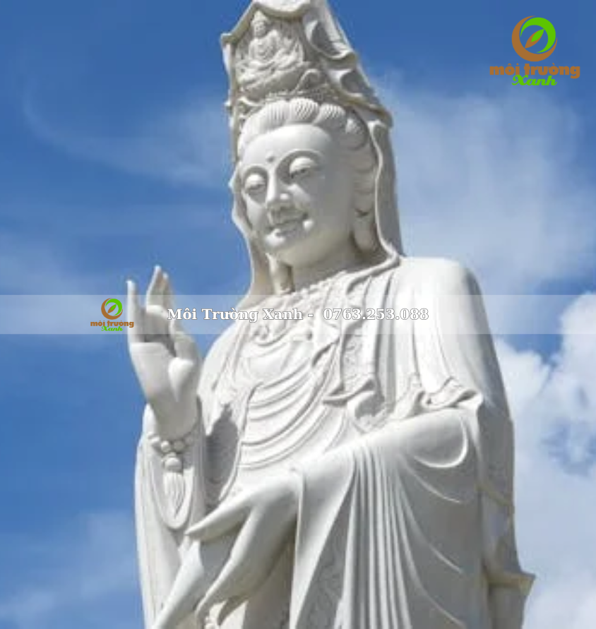 TƯỢNG PHẬT QUAN ÂM DÁNG ĐỨNG - môi trường xanh