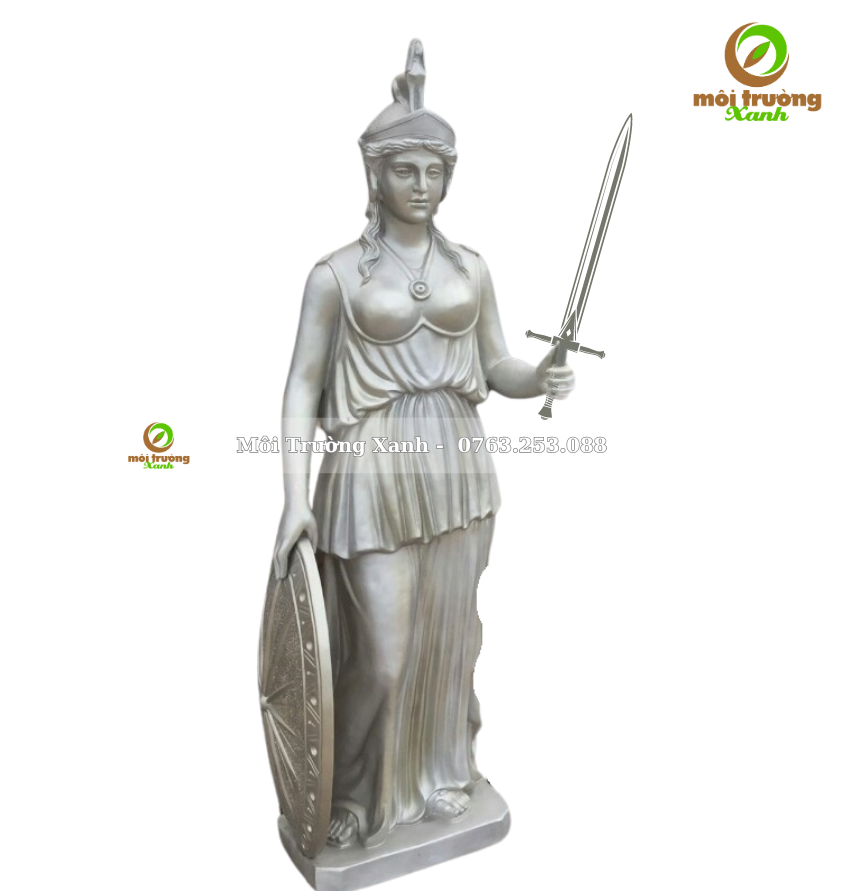 TƯỢNG NỮ CHIẾN BINH - môi trường xanh