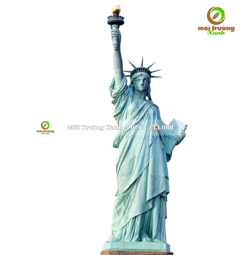 TƯỢNG NỮ THẦN TỰ DO - môi trường xanh