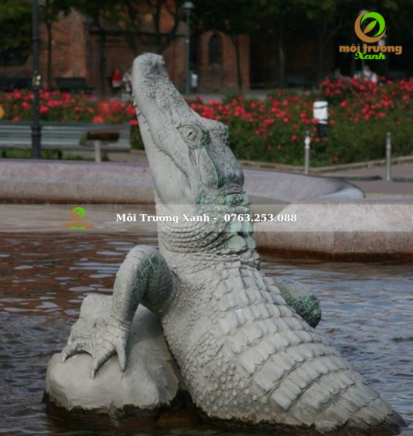 tượng cá sấu - liên hệ 0763253088