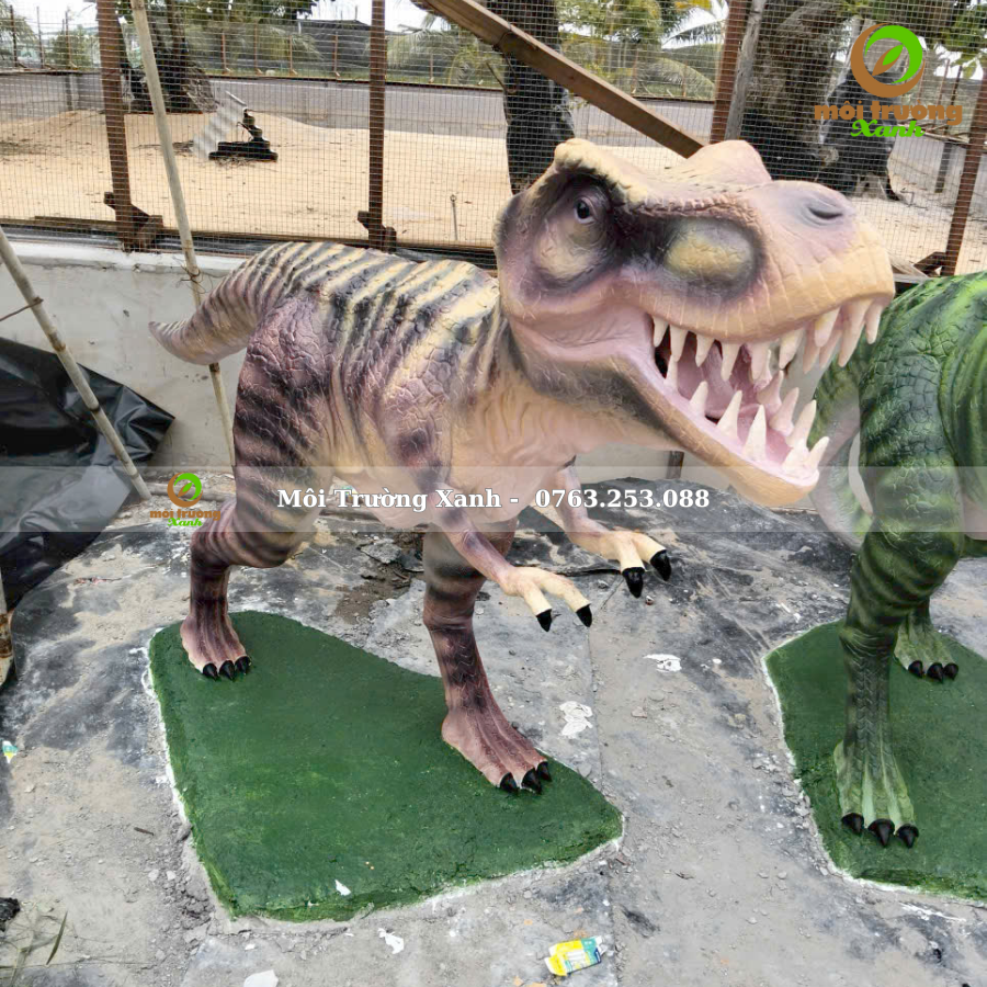 tượng khủng long xi măng