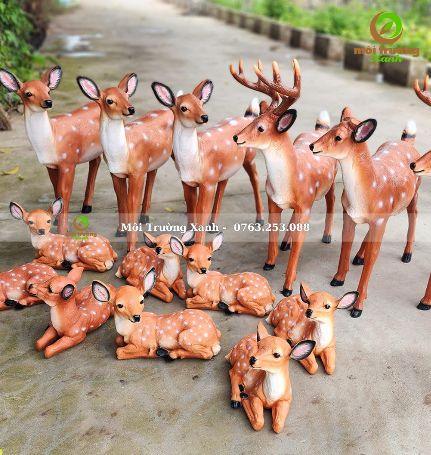 tượng nai Môi Trường Xanh liên hệ 0763 253 088