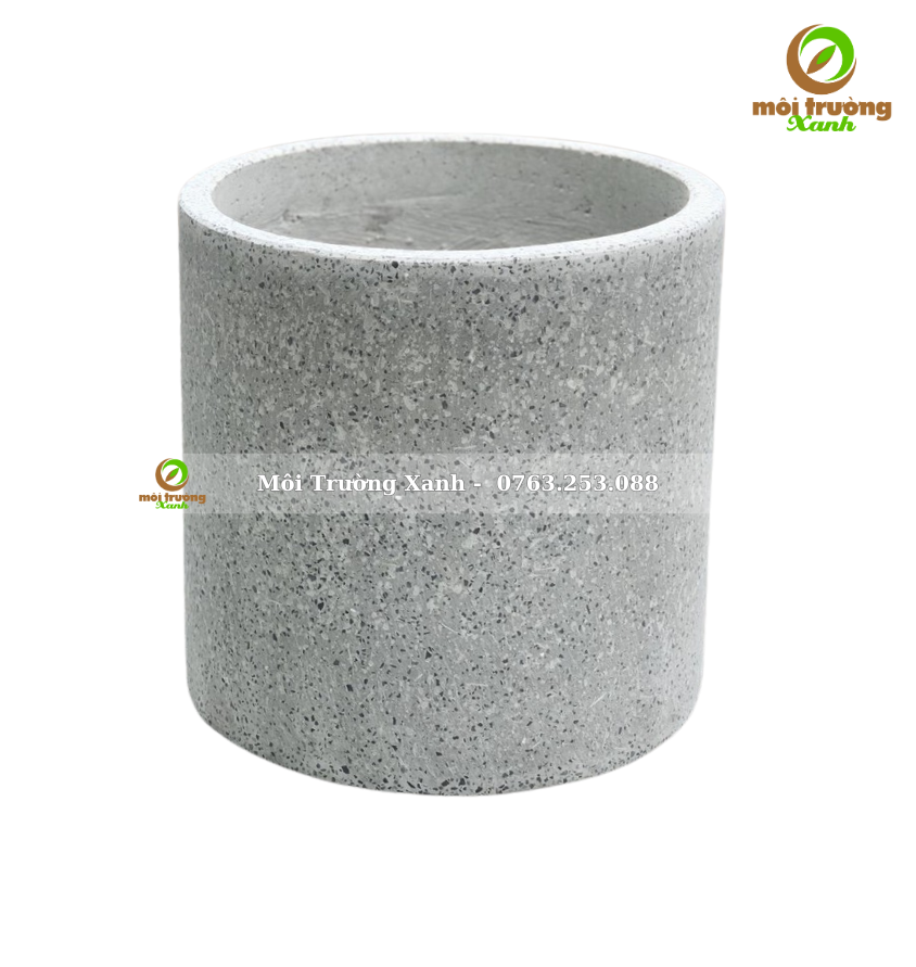 Chậu trụ tròn thấp - môi trường xanh