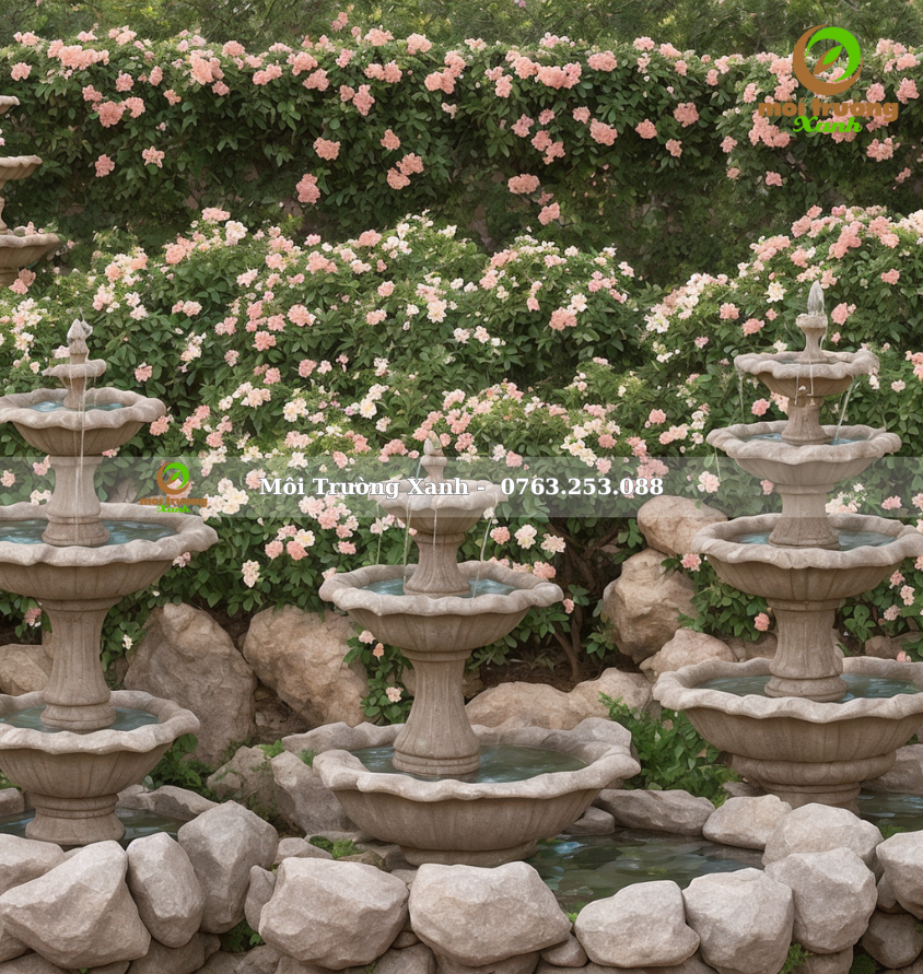 ĐÀI PHUN NƯỚC - môi trường xanh