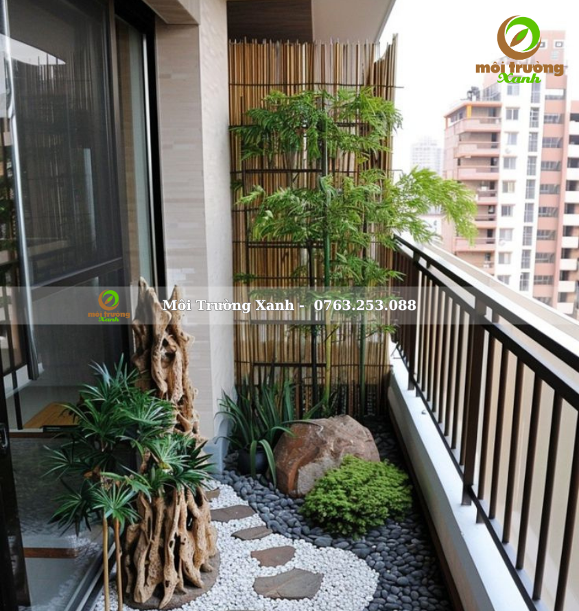 Tiểu cảnh ban công - môi trường xanh