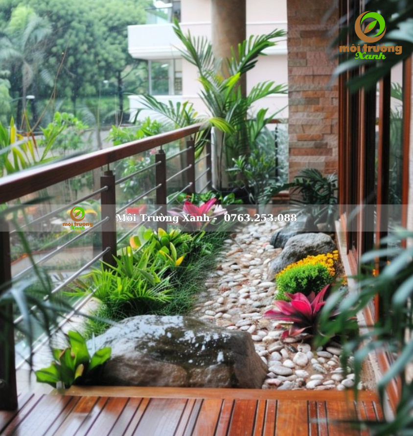 Tiểu cảnh ban công - môi trường xanh