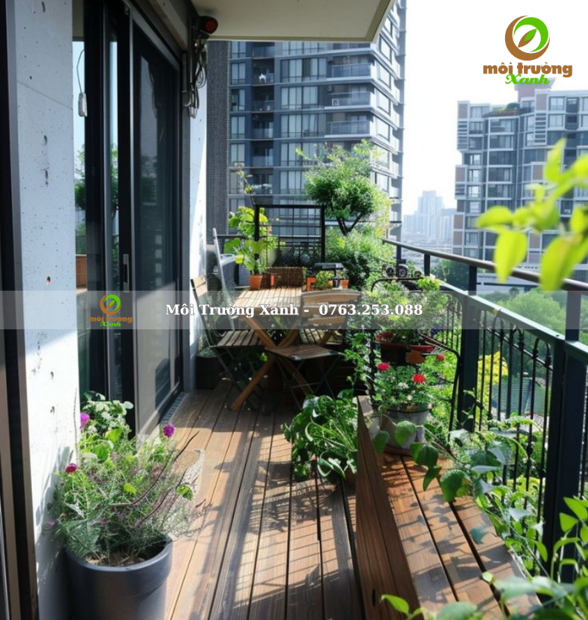 Tiểu cảnh ban công - môi trường xanh