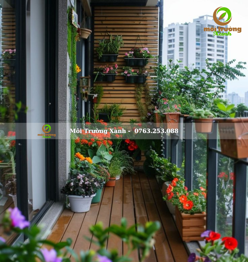 Tiểu cảnh ban công - môi trường xanh