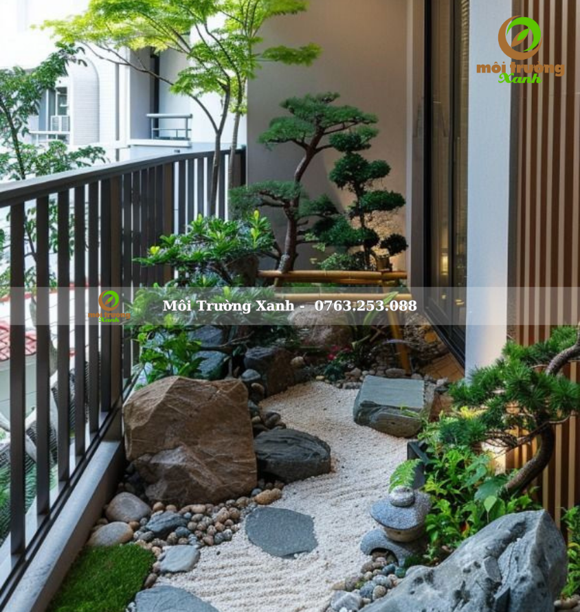 Tiểu cảnh ban công - môi trường xanh