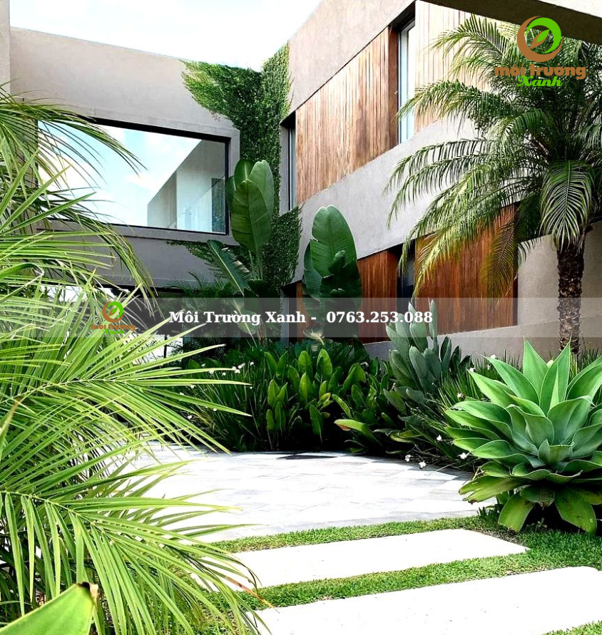 Tiểu cảnh sân vườn - môi trường xanh