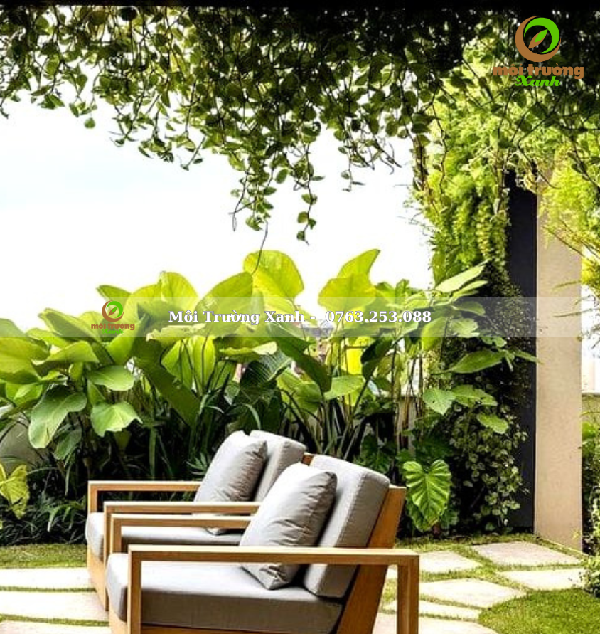 Tiểu cảnh sân vườn - môi trường xanh