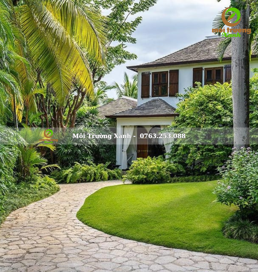 Tiểu cảnh sân vườn - môi trường xanh