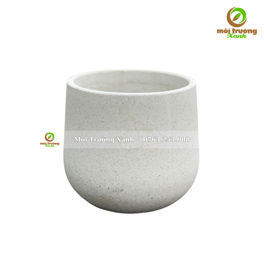 chậu bầu thấp - môi trường xanh