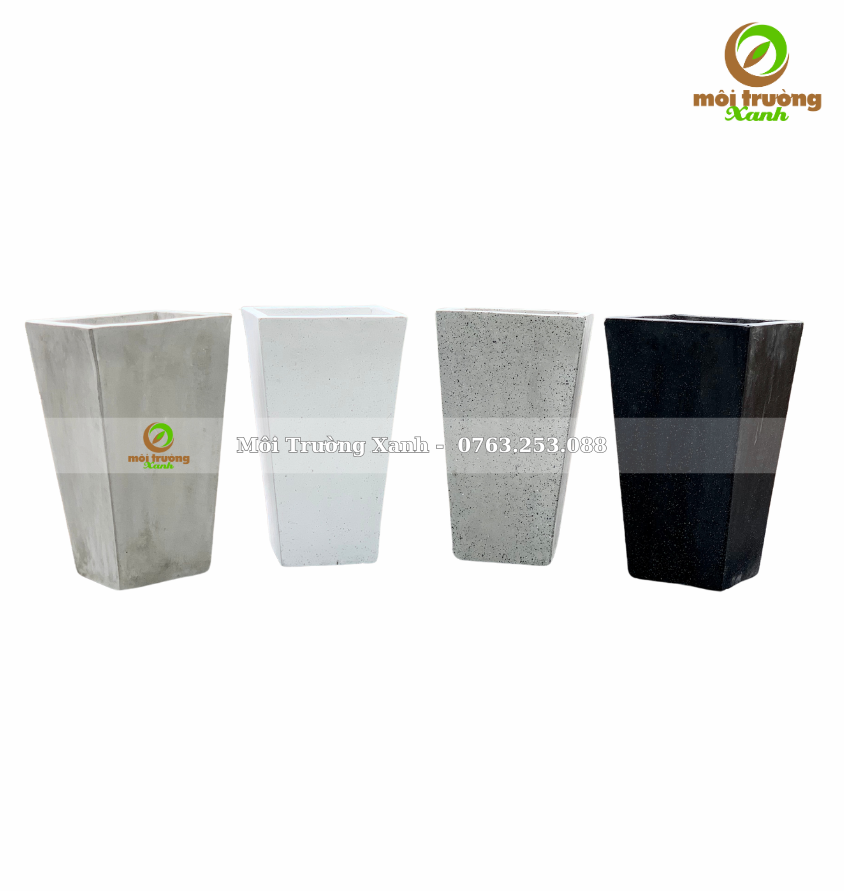 chậu vuông vát - môi trường xanh