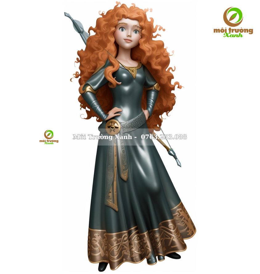 công chúa tóc xù brave - môi trường xanh (2)