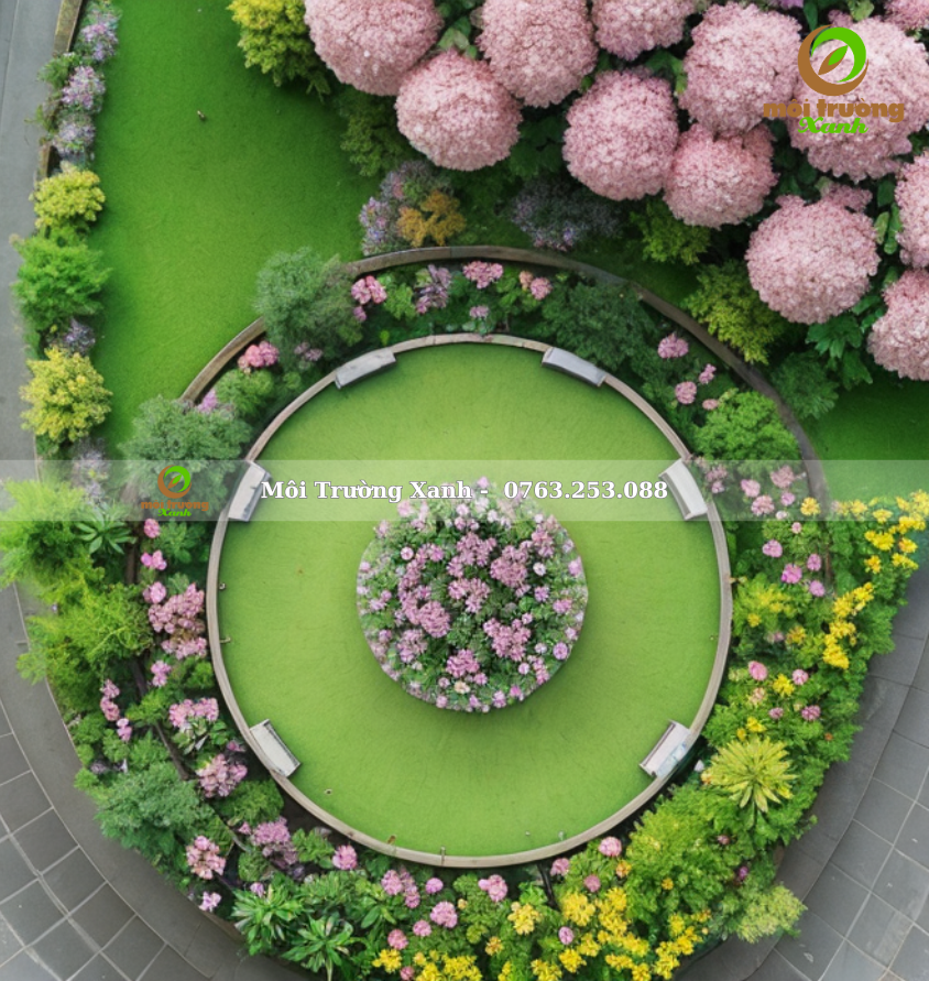 tiểu cảnh sân vườn - môi trường xanh