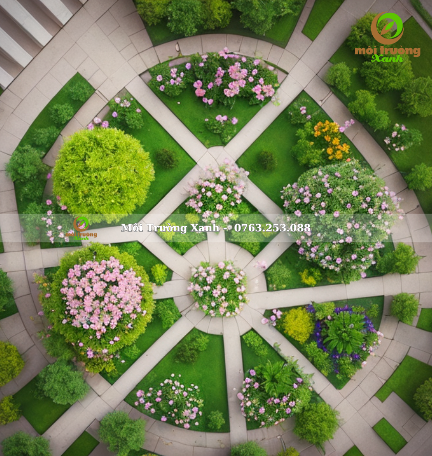 tiểu cảnh sân vườn - môi trường xanh