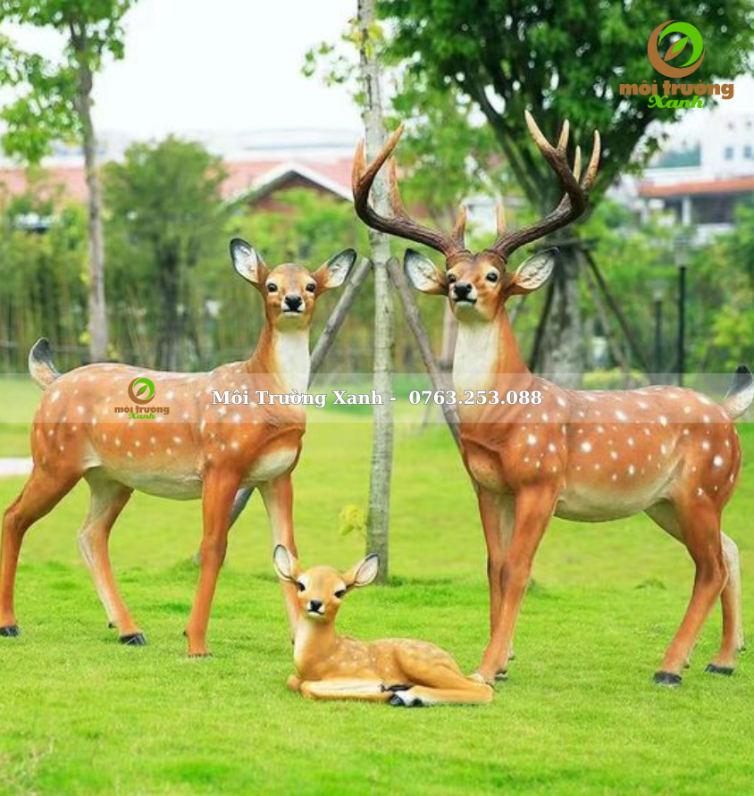 Thi công tượng thú bằng xi măng trên toàn quốc. LH: 0763 253 088