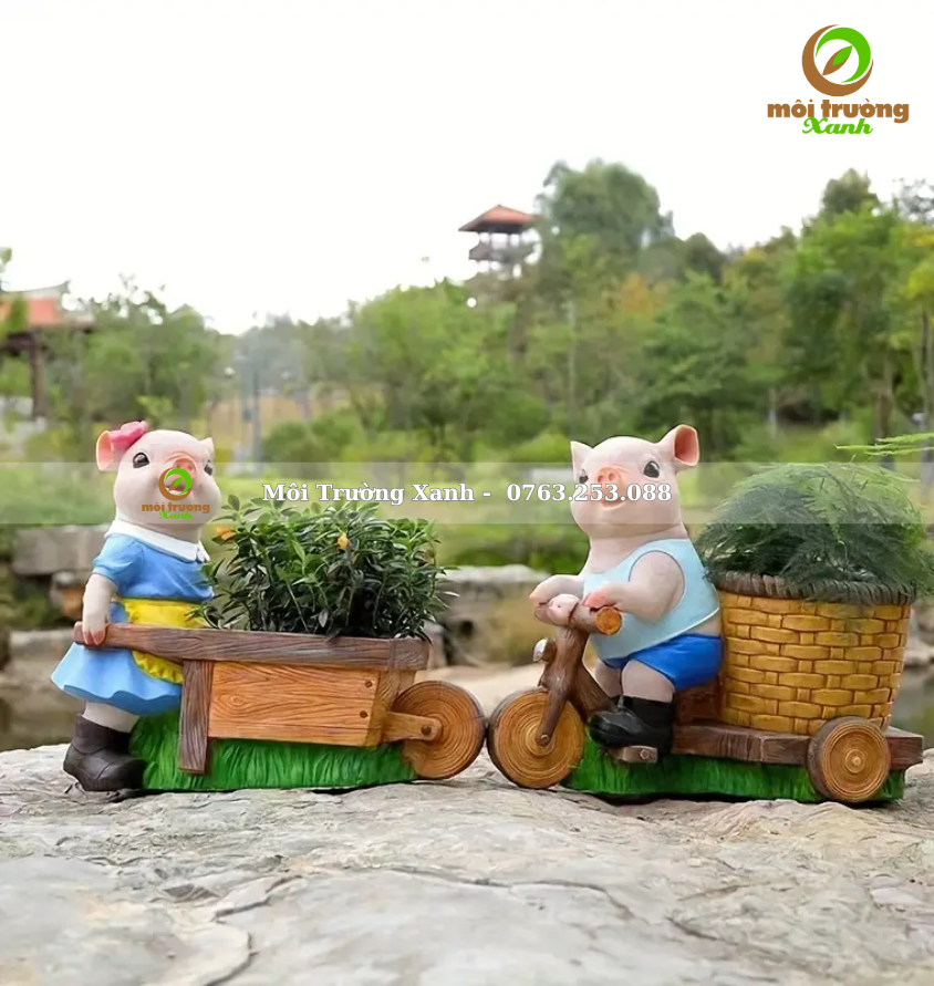 Tượng heo lái xe - 0763253088