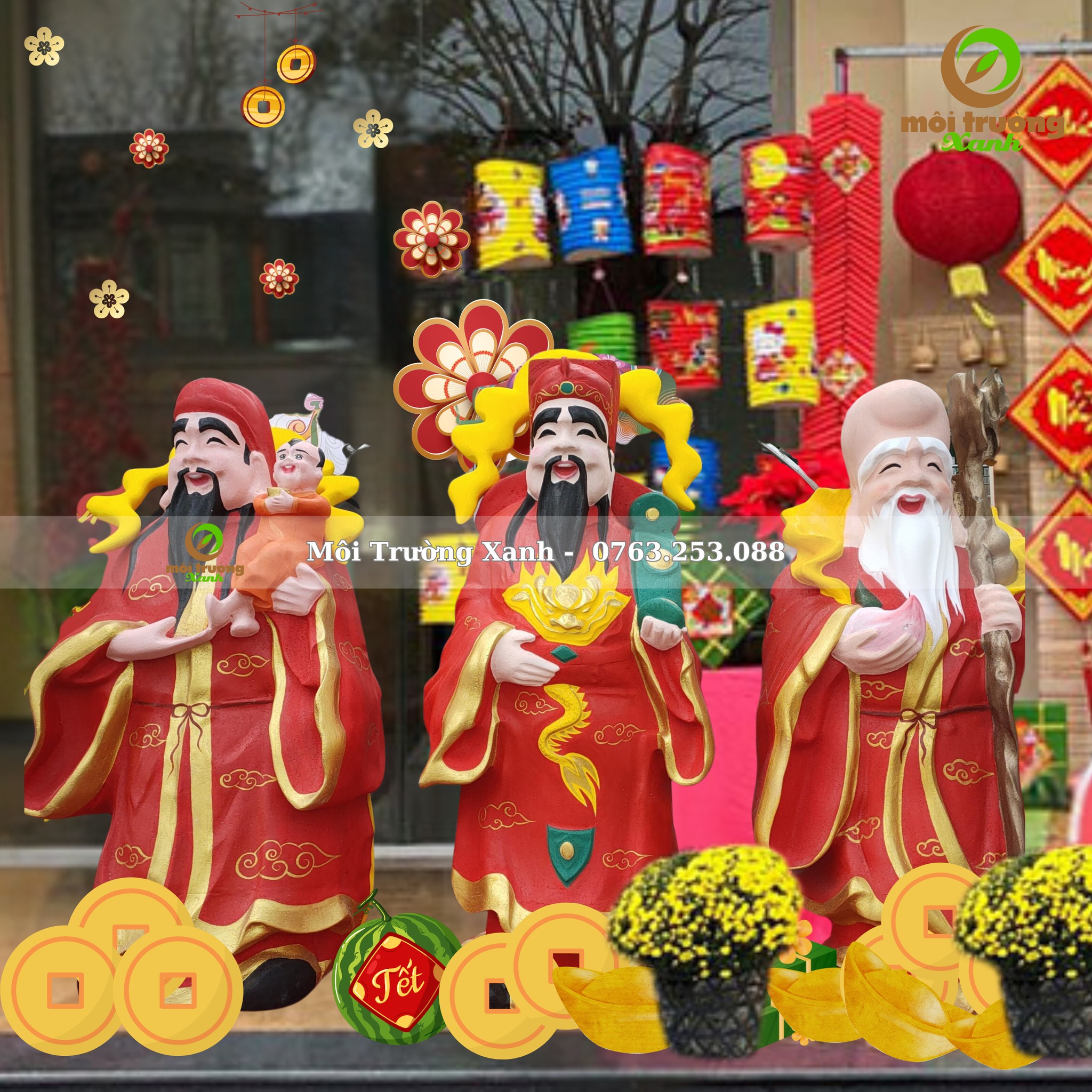 TƯỢNG PHÚC LỘC THỌ - MÔ HÌNH PHÚC LỘC THỌ