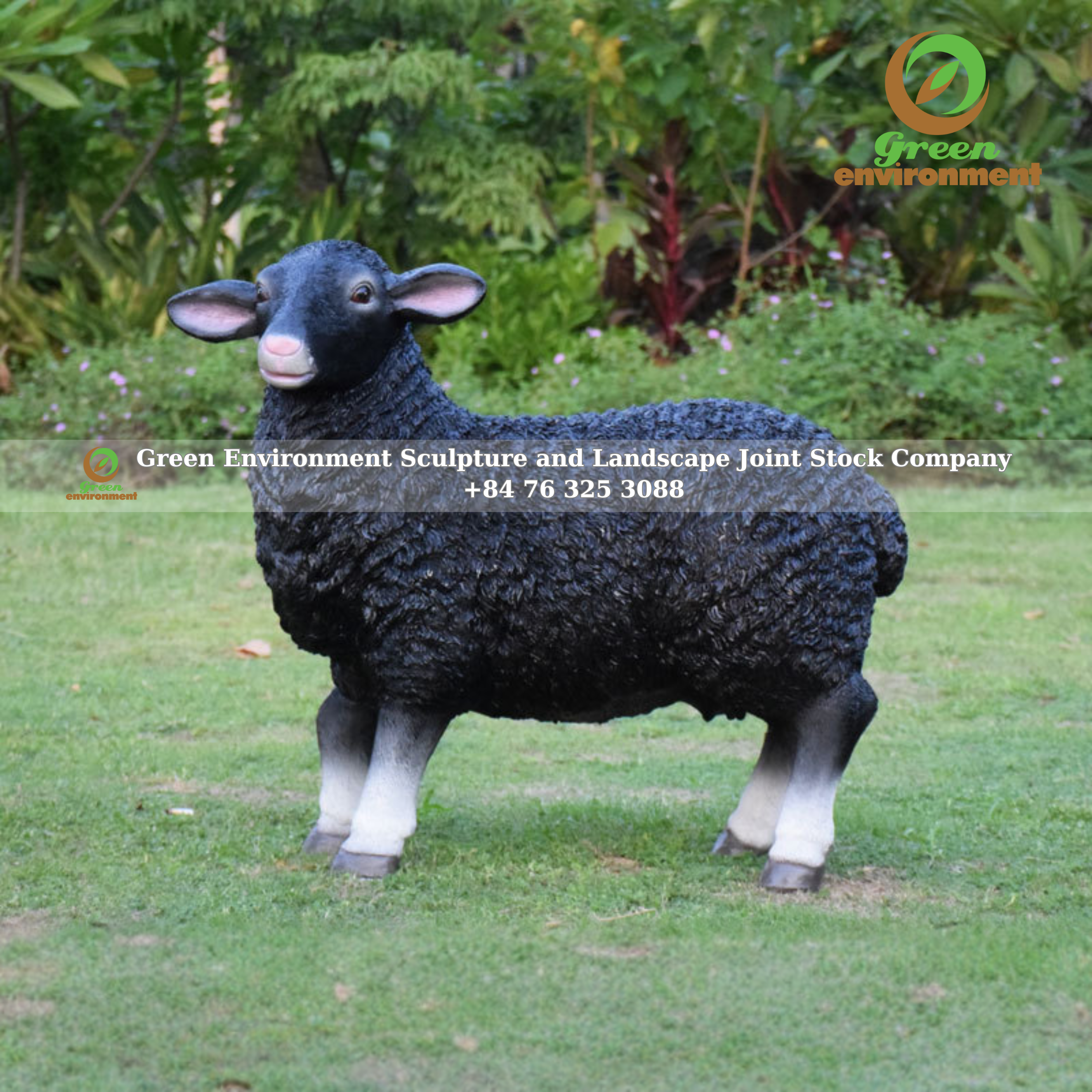 BLACK SHEEP STATUE