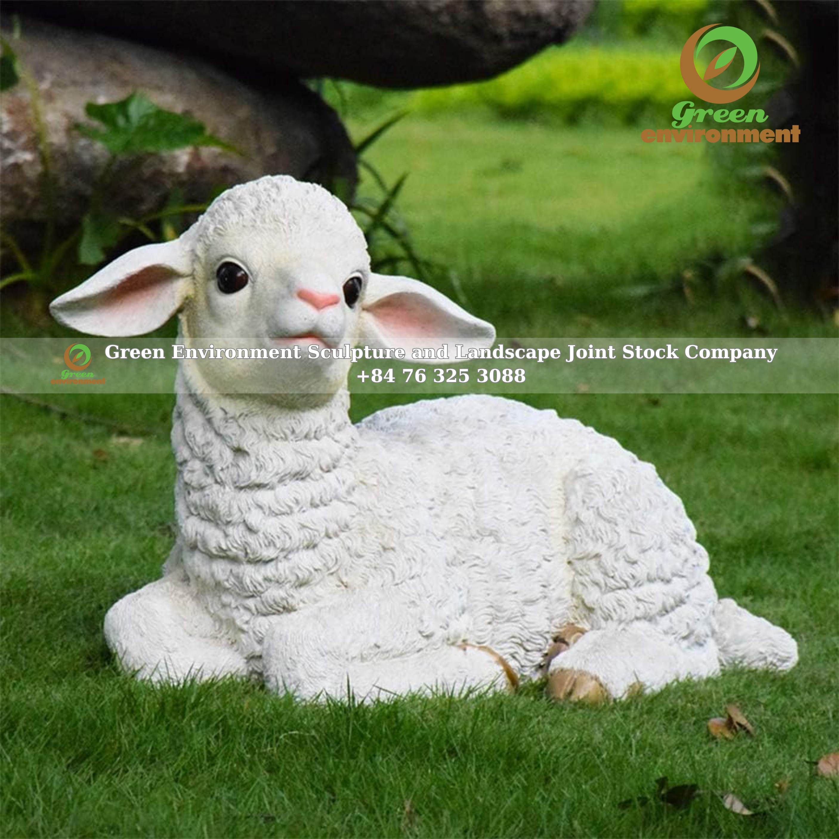 White Sheep Statue