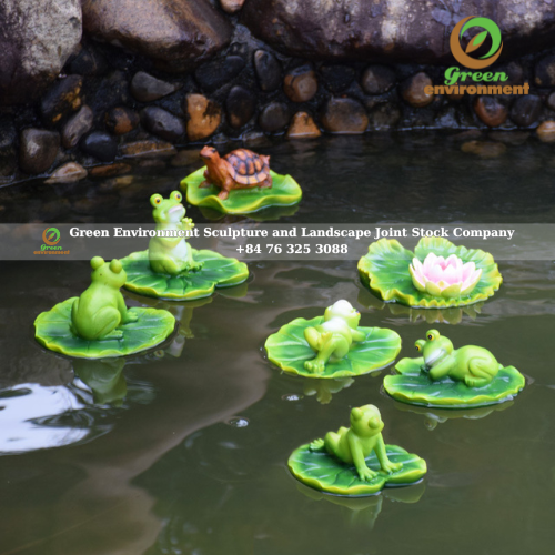 FROG STATUE FOR FLOWING LAND
