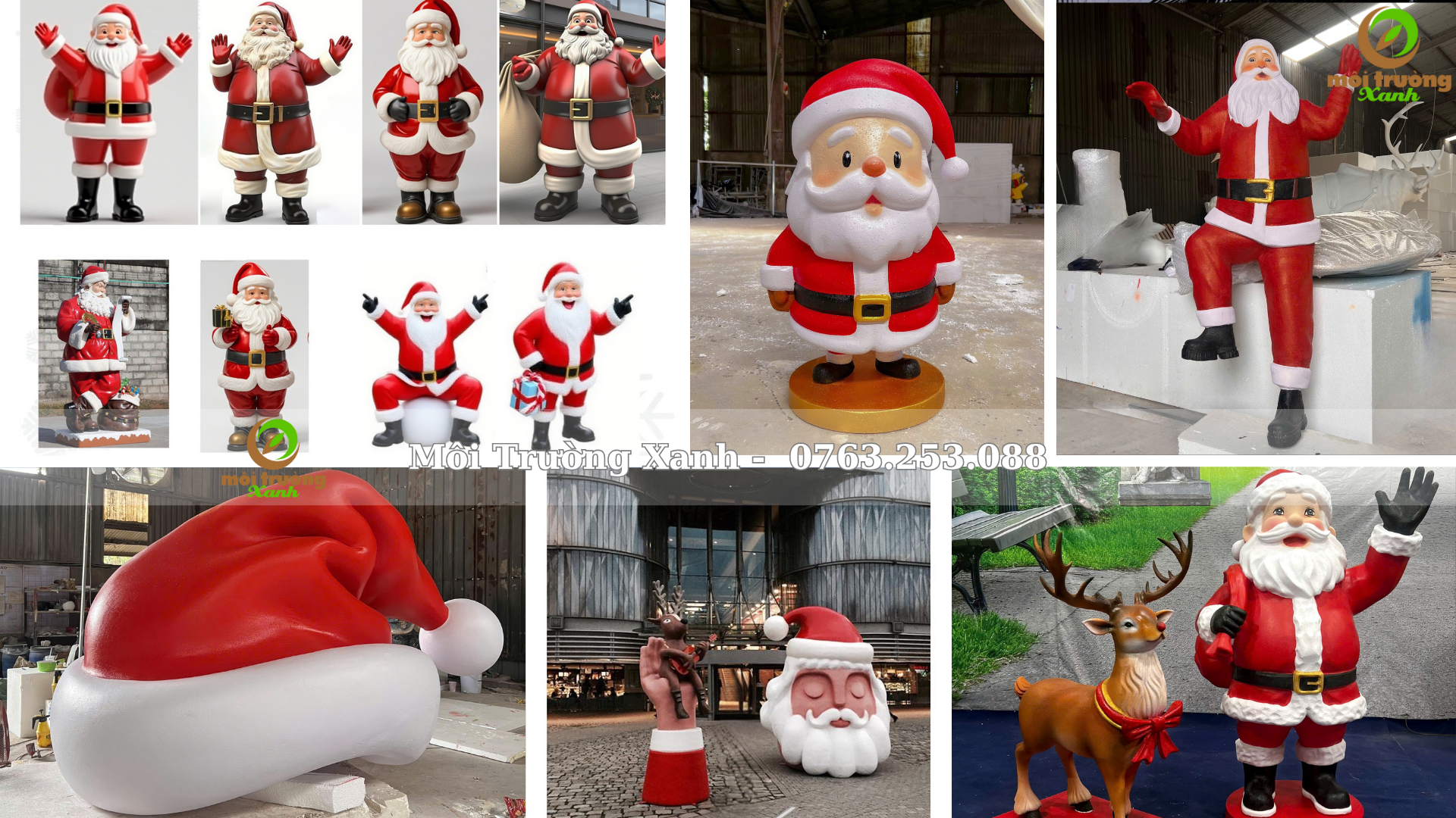 Thi Công Trang Trí Noel, Tượng Xốp Theo Yêu Cầu